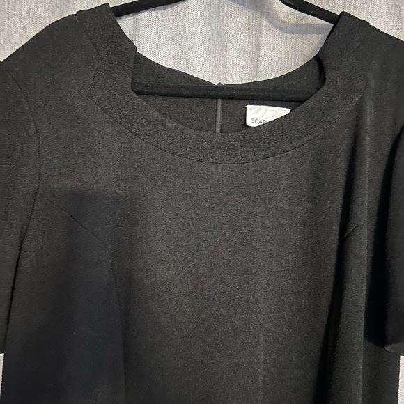 Elegant Long Black Evening Dress Shimmering - Picture 3 of 5